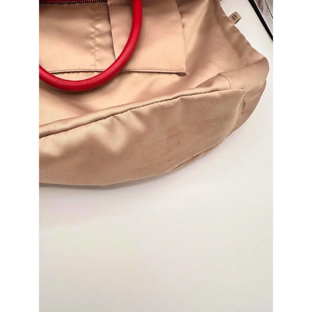 Coach Madison Sophia Gathered Red Leather Satchel with Crossbody Strap